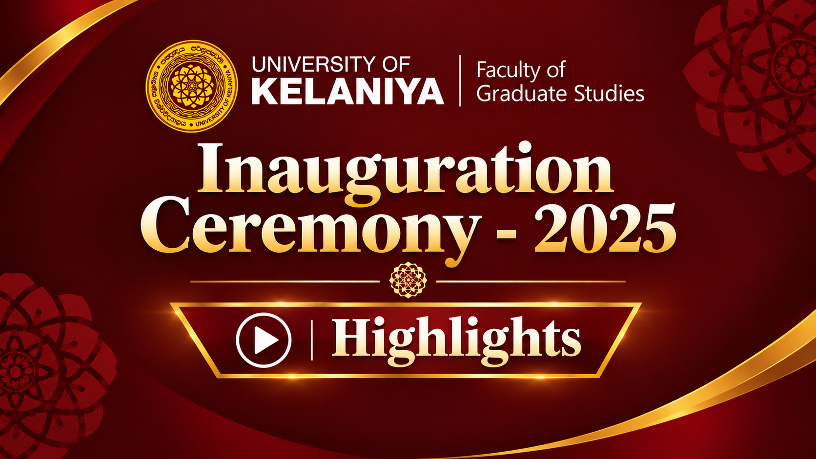 Inauguration Ceremony 2025 - Highlights